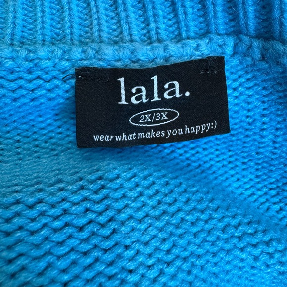 Dressed in LALA Blue Smiley Face Sweater - Picture 5 of 6